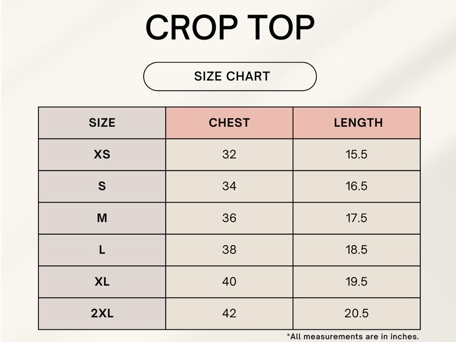 Too rare to compare crop top